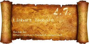 Linhart Teobald névjegykártya